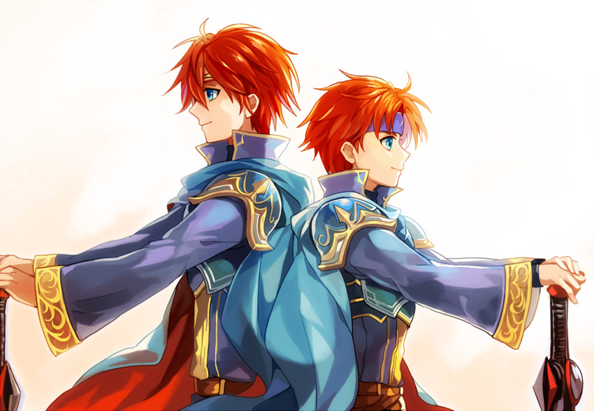 eliwood and roy (fire emblem and 3 more) drawn by nana_(nanalog76)