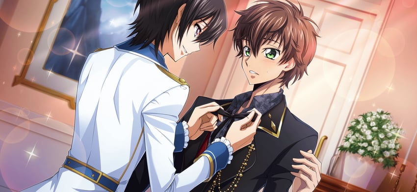 lelouch vi britannia and kururugi suzaku (code geass and 1 more)