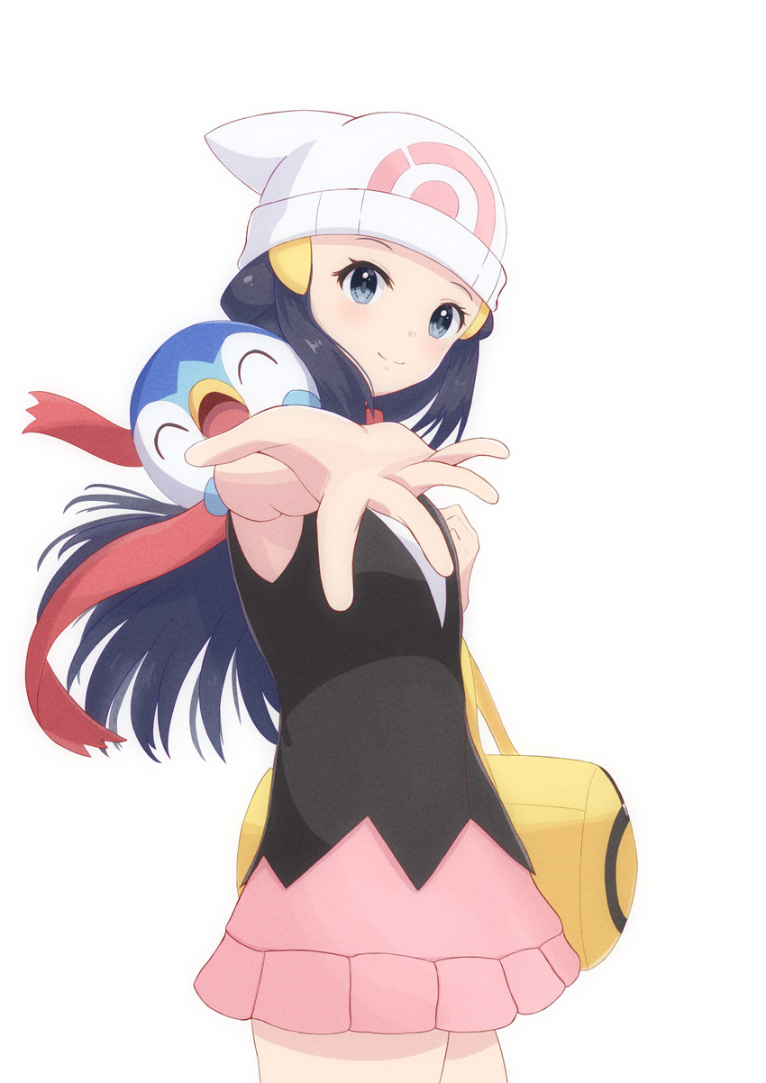 dawn and piplup (pokemon and 1 more) drawn by baum