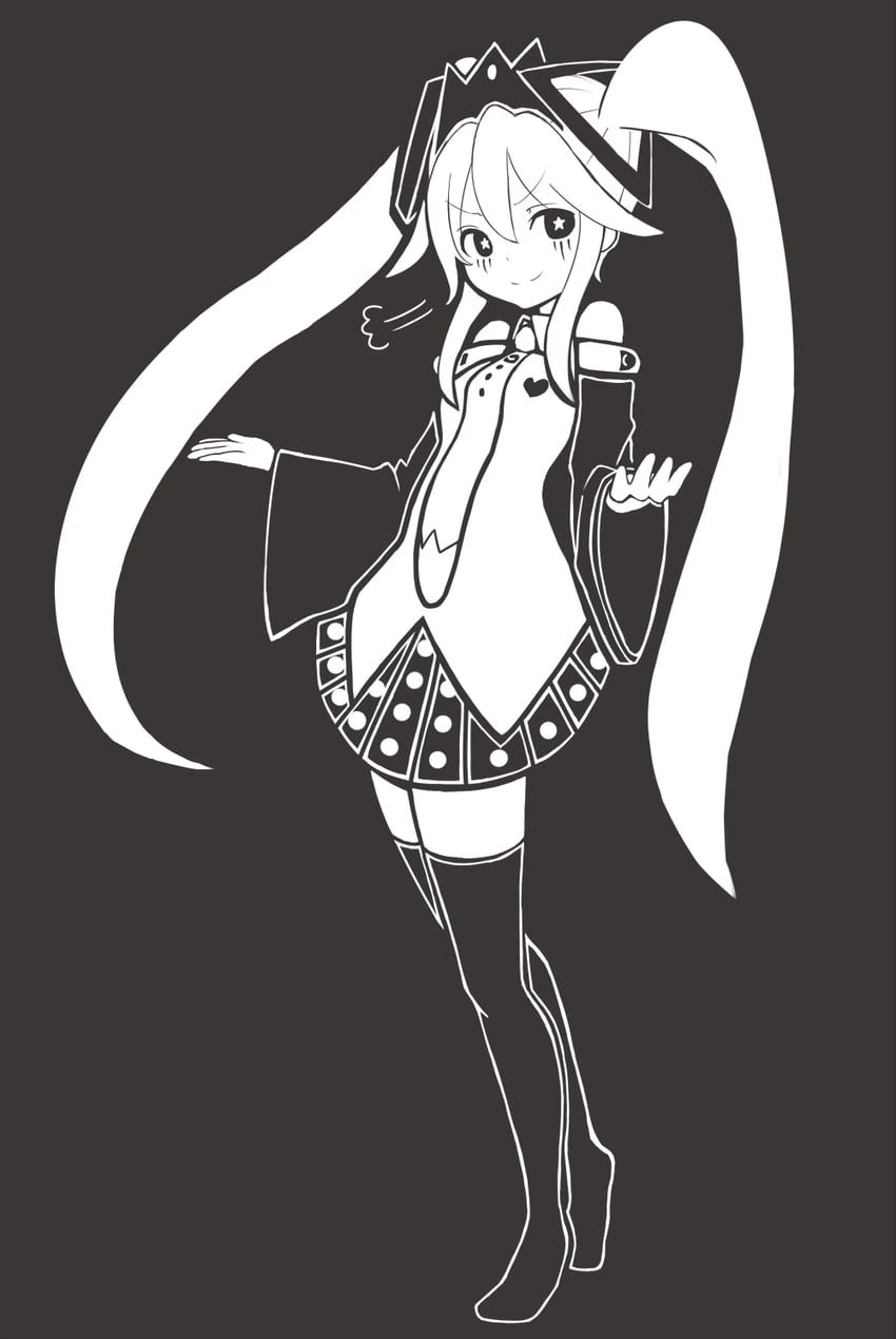 hatsune miku (vocaloid and 1 more) drawn by tsunotsuki_(uguisu_maccha)