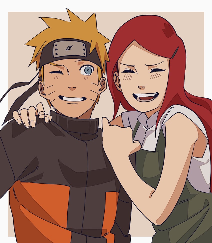 uzumaki naruto and uzumaki kushina (naruto and 1 more) drawn by pnpk_1013