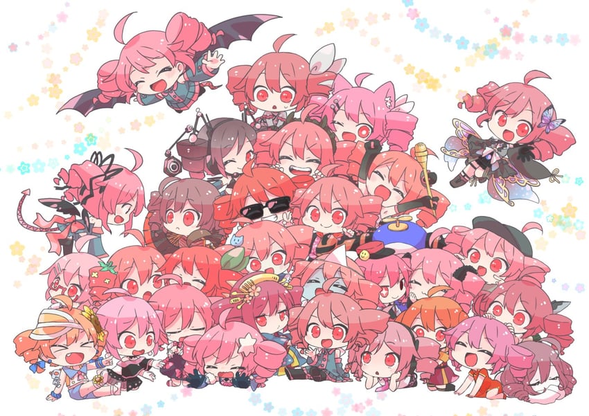 kasane teto, doraemon, and kasane neko (utau and 12 more) drawn by naboo