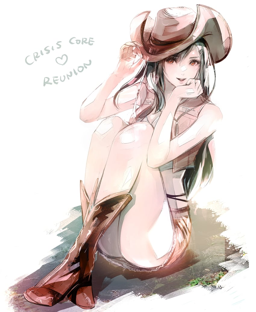 tifa lockhart (final fantasy and 2 more) drawn by shoji_sakura