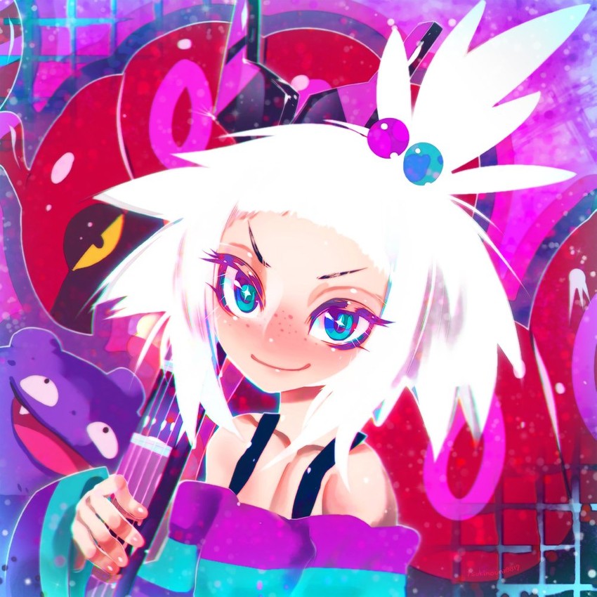 roxie, scolipede, and koffing (pokemon and 1 more) drawn by hakkasame