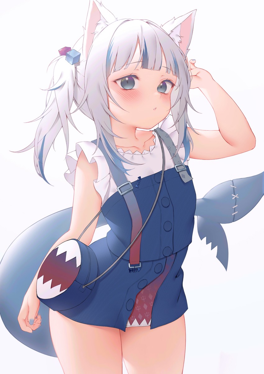 gawr gura (hololive and 1 more) drawn by zhaofeng_yinyue
