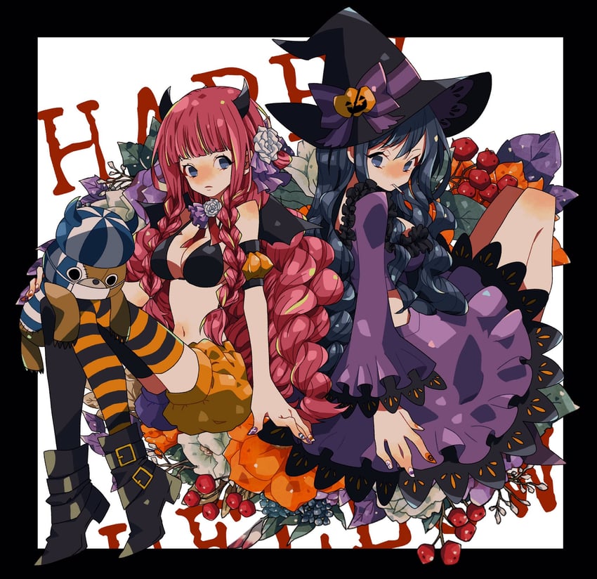 perona, kumacy, and baby 5 (one piece) drawn by noise_pp