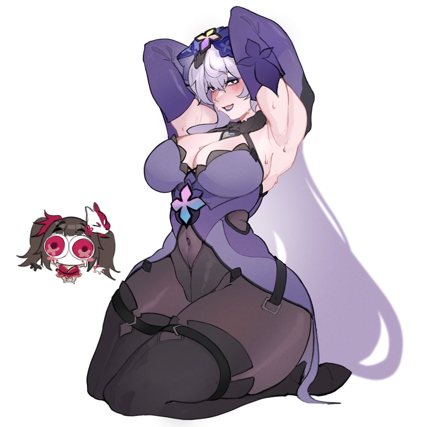 sparkle and black swan (honkai and 1 more) drawn by wktfrv47n