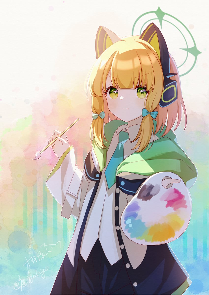 midori (blue archive) drawn by ximilulu
