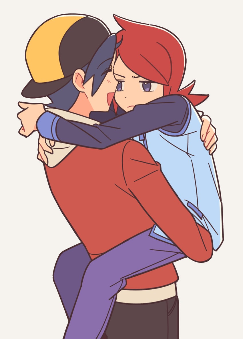 ethan and silver (pokemon and 1 more) drawn by chueog
