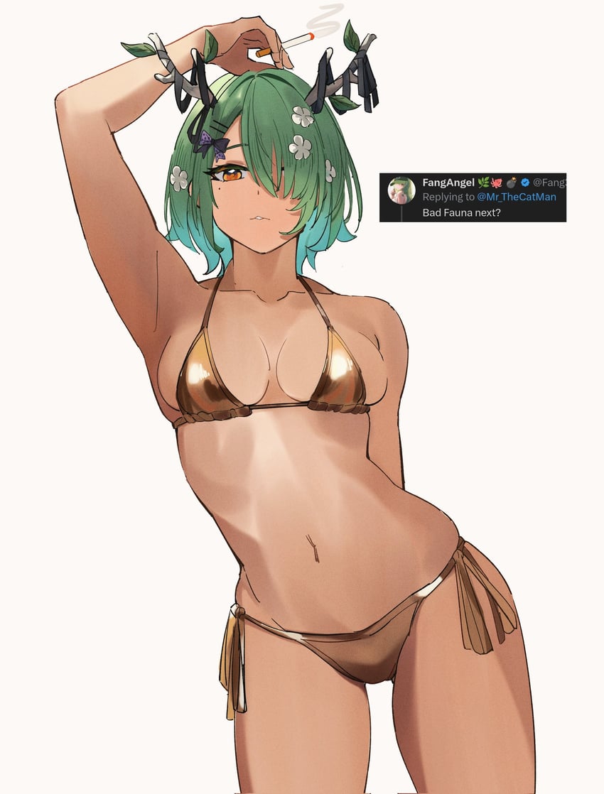 ceres fauna (hololive and 1 more) drawn by mr_thecatman