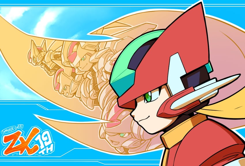 aile, model px, model lx, model fx, and model hx (mega man and 2 more) drawn by tomycase