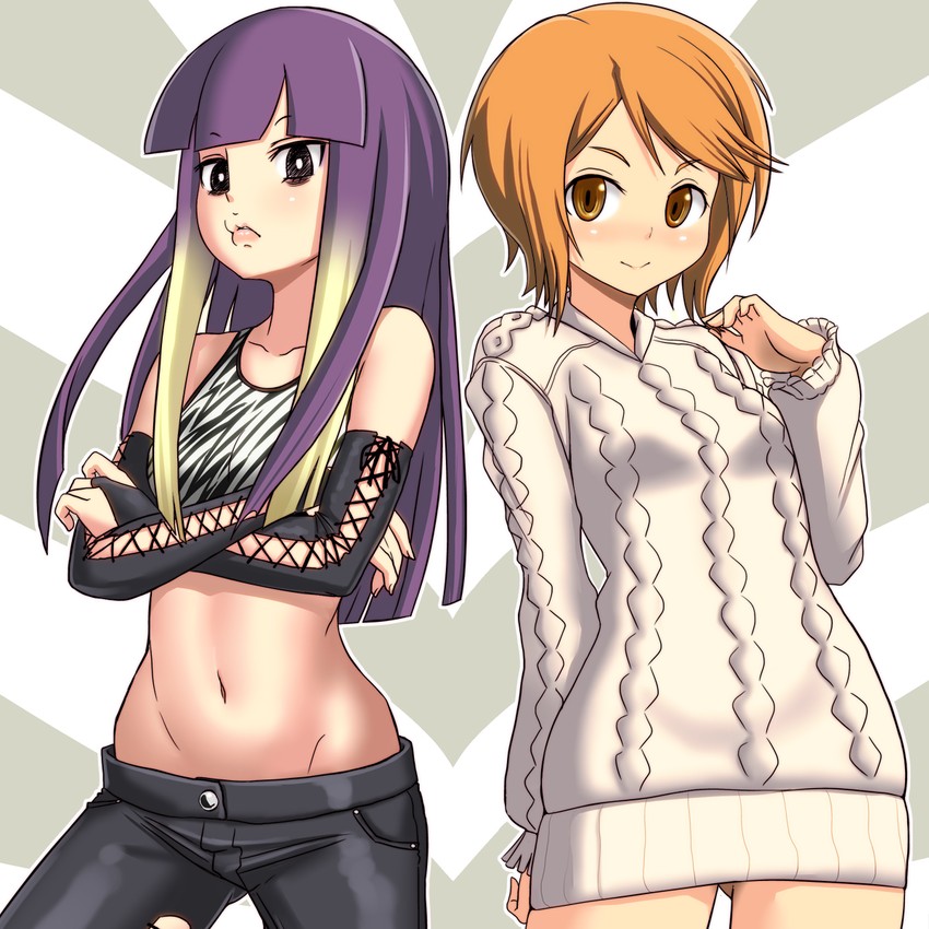kinuhata saiai and kuroyoru umidori (toaru majutsu no index and 1 more) drawn by sueyuu