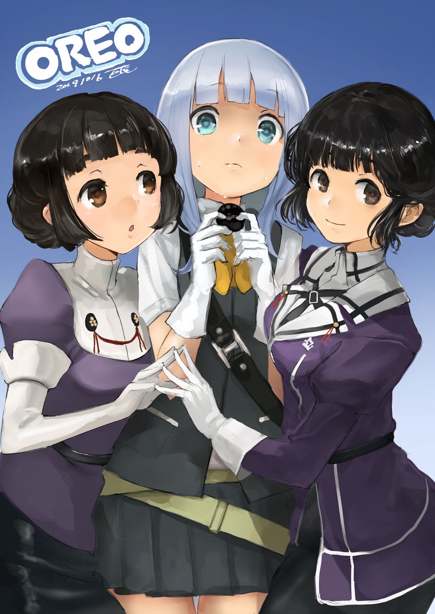 myoukou, hatsukaze, and myoukou kai ni (kantai collection) drawn by toka_(marchlizard)