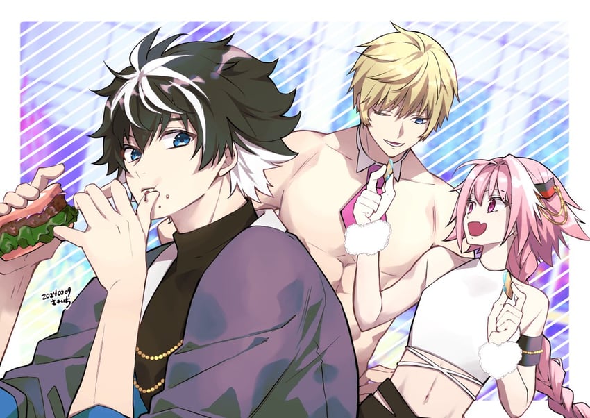 astolfo, charlemagne, and roland (fate and 1 more) drawn by wand3754