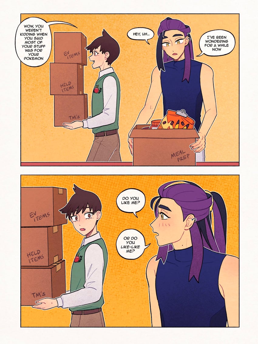 kieran and florian (pokemon and 1 more) drawn by submashell
