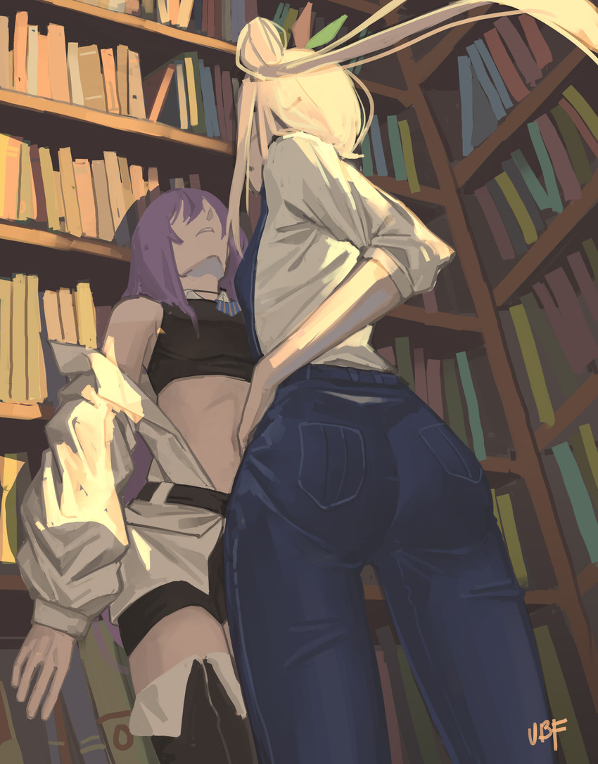 moona hoshinova and airani iofifteen (hololive and 1 more) drawn by ubf_(noes565)