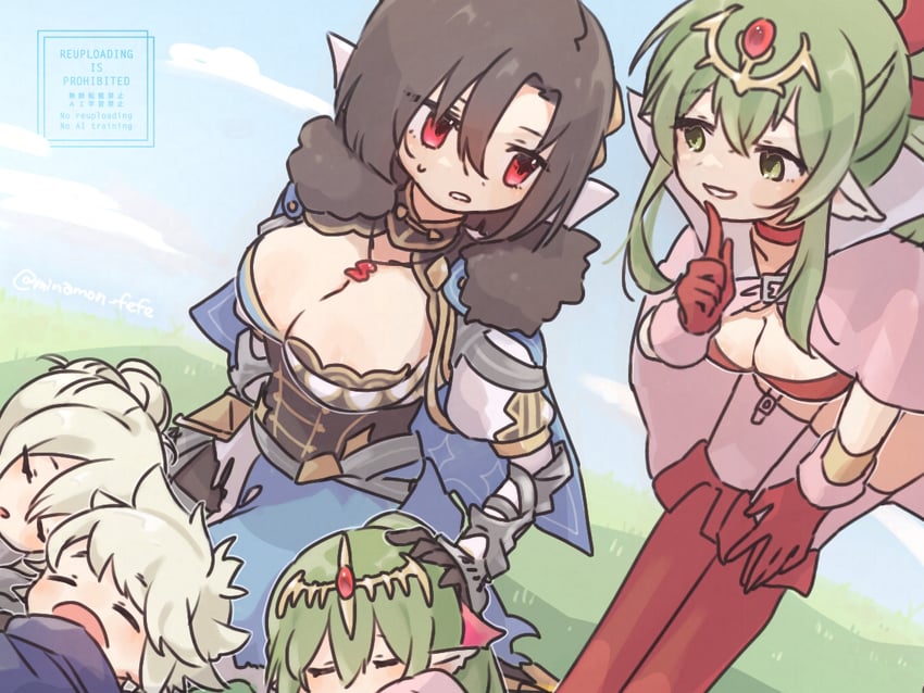tiki, female kana, nel, and male kana (fire emblem and 4 more) drawn by sorane_amus
