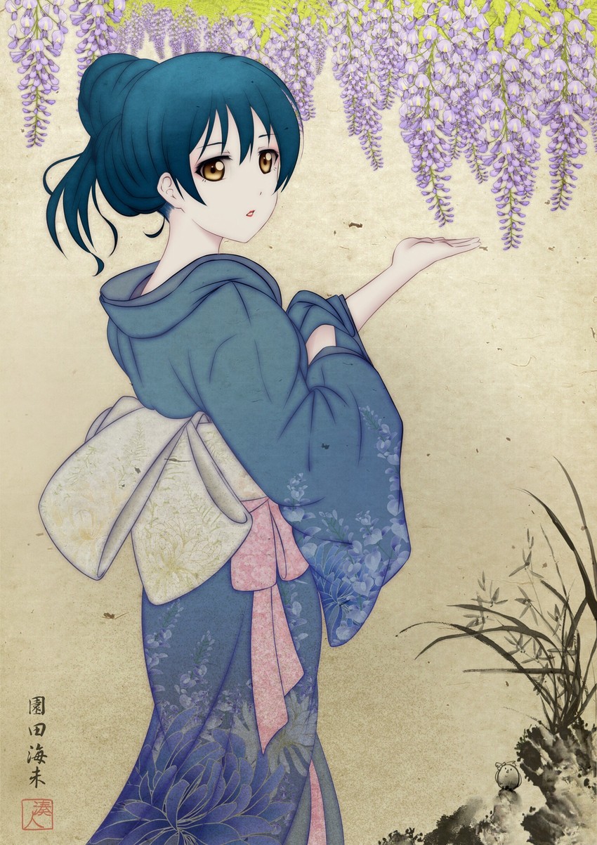 sonoda umi (love live! and 1 more) drawn by kanato_(aquariumest)