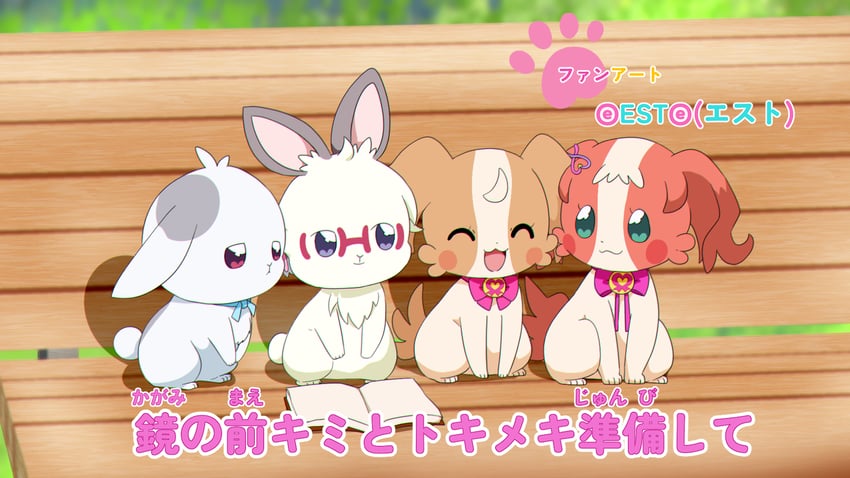 inukai komugi, inukai iroha, toyama satoru, and toyama daifuku (precure and 1 more) drawn by @est@