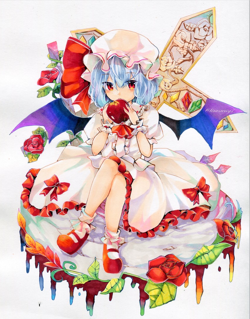 remilia scarlet (touhou) drawn by torajirou_(toraneko_zirou)