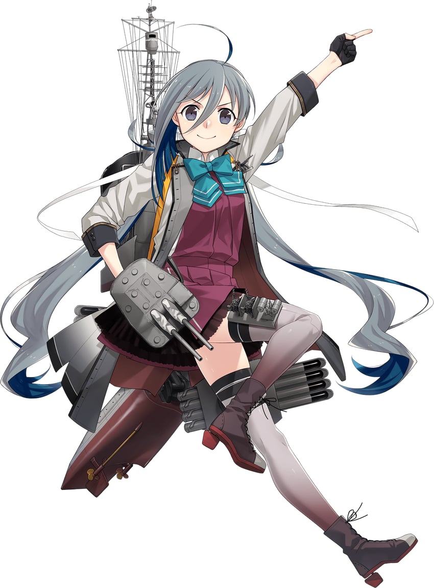 kiyoshimo and kiyoshimo kai ni (kantai collection) drawn by fujikawa