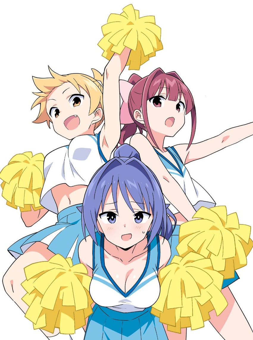 oohara kotone, ninomiya suzu, and kanda chiaki (atsumare! fushigi kenkyuubu) drawn by anbe_masahiro