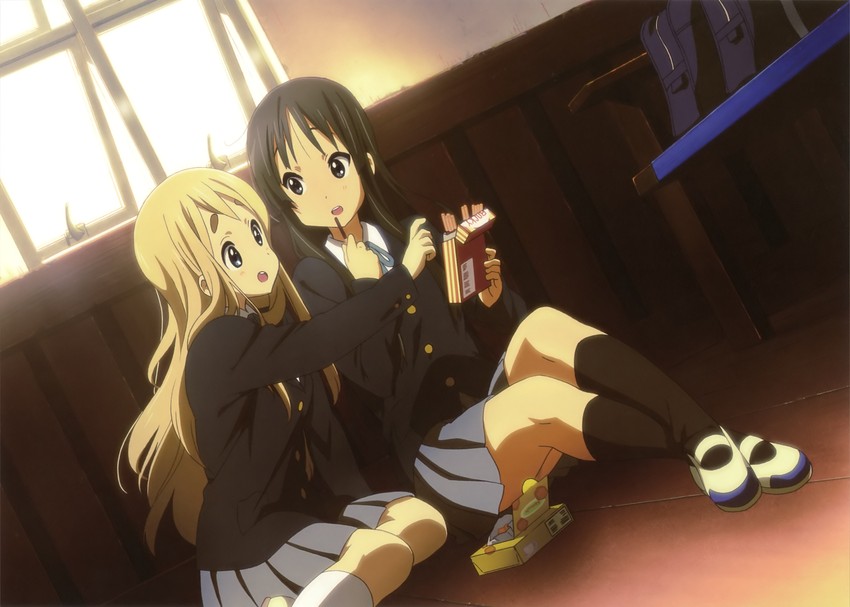 akiyama mio and kotobuki tsumugi (k-on!) drawn by ikeda_kazumi