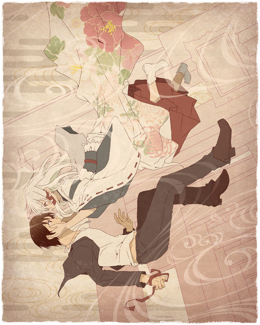 uka-no-mitama-no-kami and fushimi touka (inari konkon koi iroha.) drawn by yucco_kxoxc