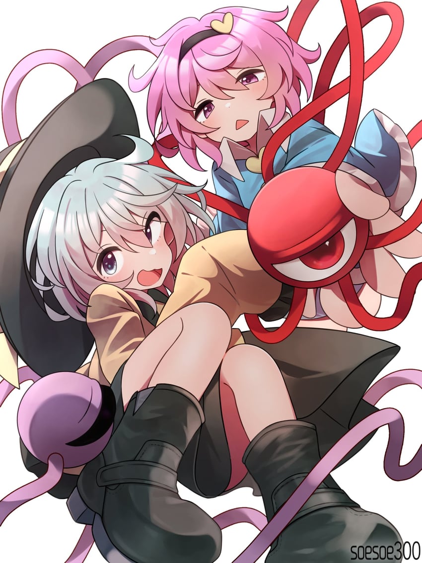 komeiji koishi and komeiji satori (touhou) drawn by soesoe300