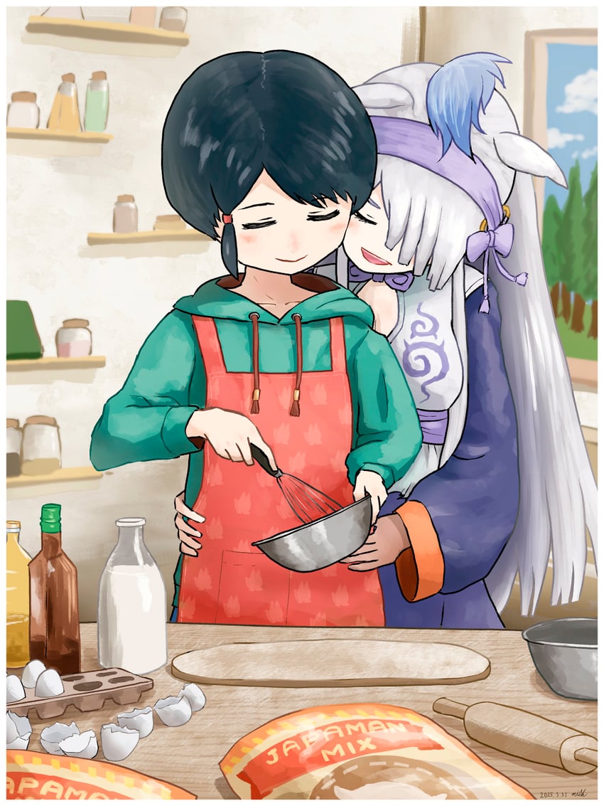 captain and gyokuryu (kemono friends and 1 more) drawn by nishnish5319