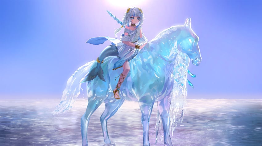 gawr gura and the nokk (hololive and 3 more) drawn by quasarcake