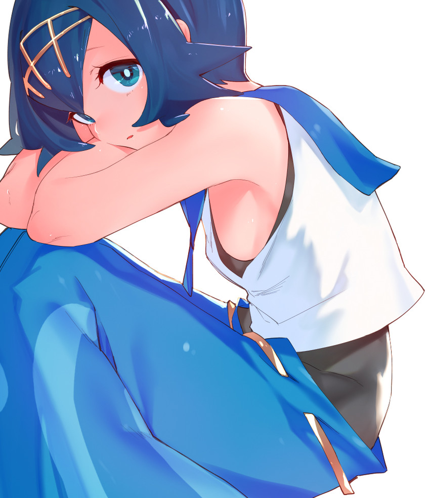 lana (pokemon and 1 more) drawn by ryokucha_(i_cobalt)