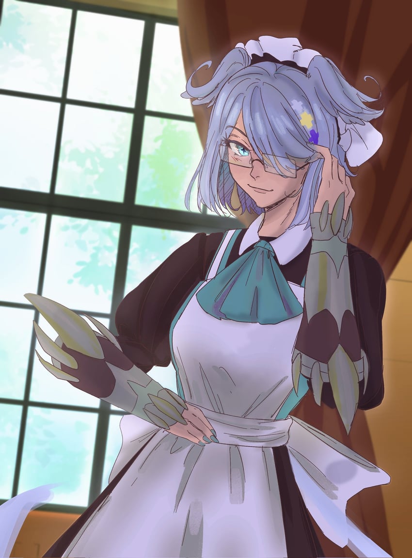 elira pendora and house dragonmaid (nijisanji and 2 more) drawn by bee_(flakesnpie)