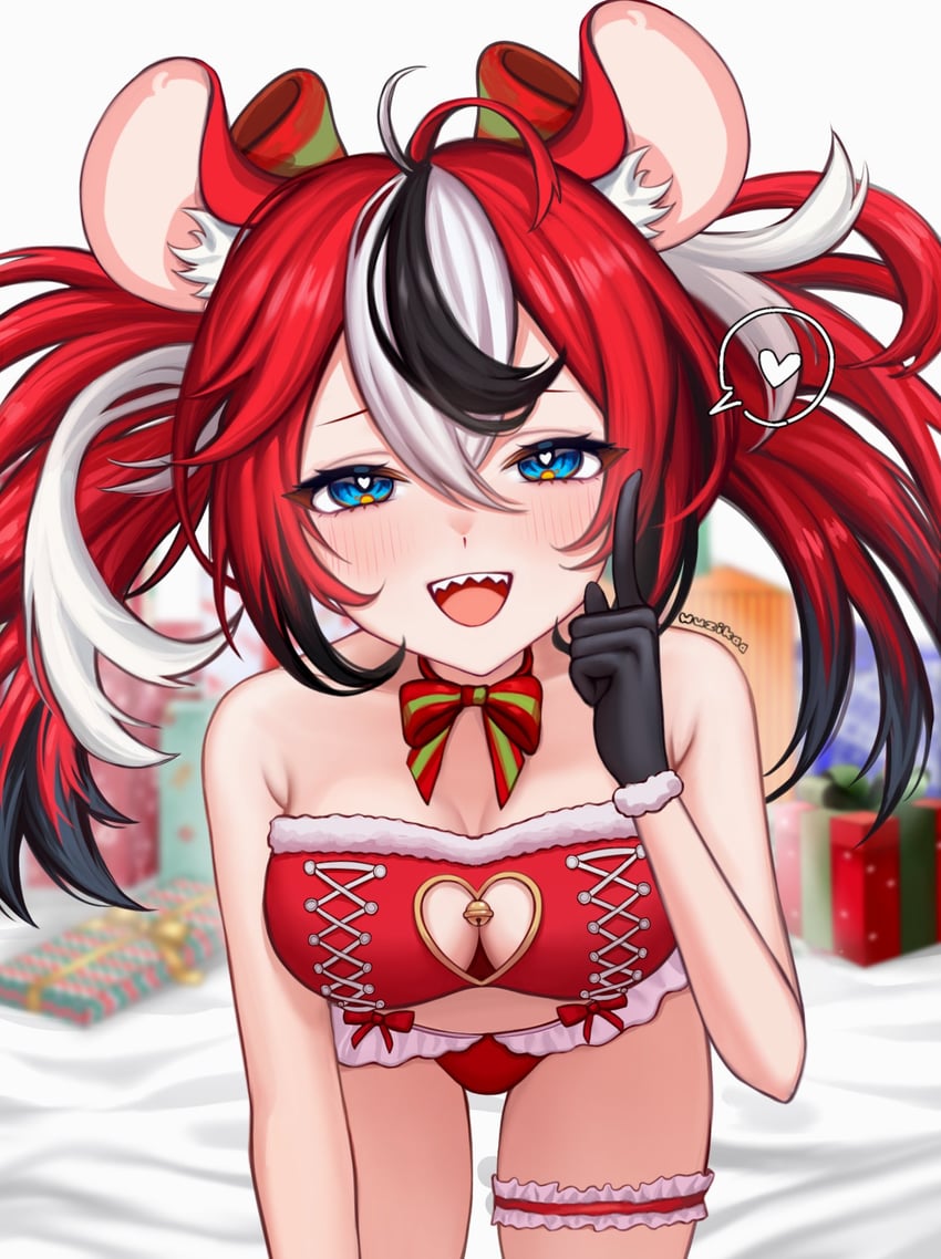 hakos baelz (hololive and 1 more) drawn by wuzika
