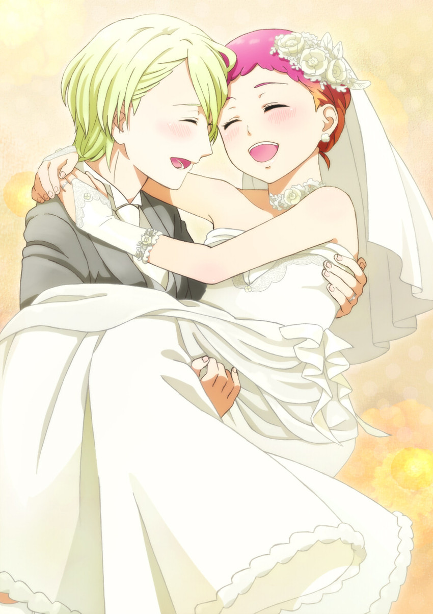 yunoha thrul and jin musou (aquarion and 1 more) drawn by kanno_miiyu
