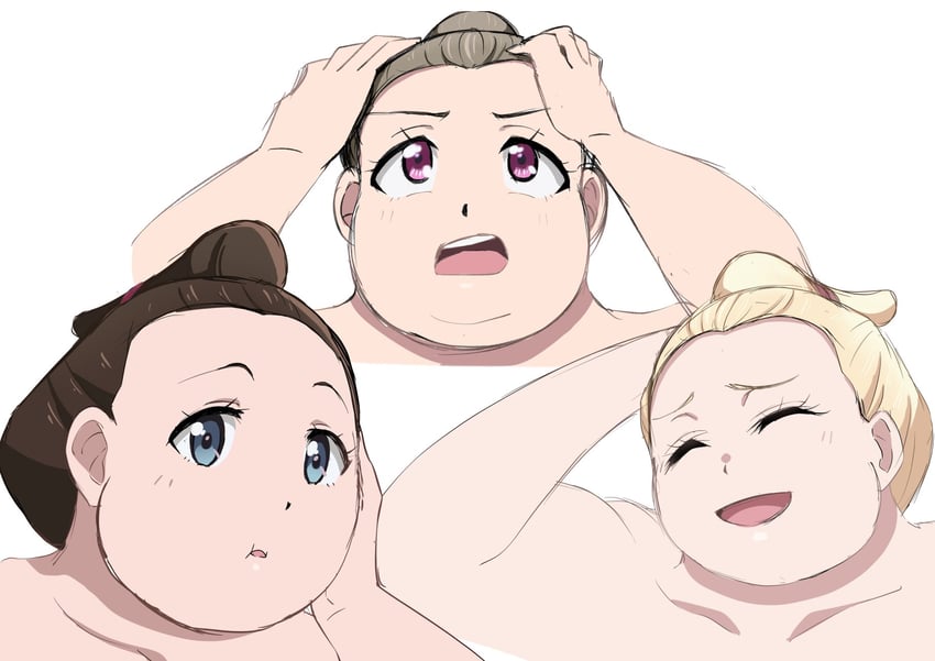 osaka shizuku, nakasu kasumi, and miyashita ai (love live! and 1 more) drawn by ensunder1129