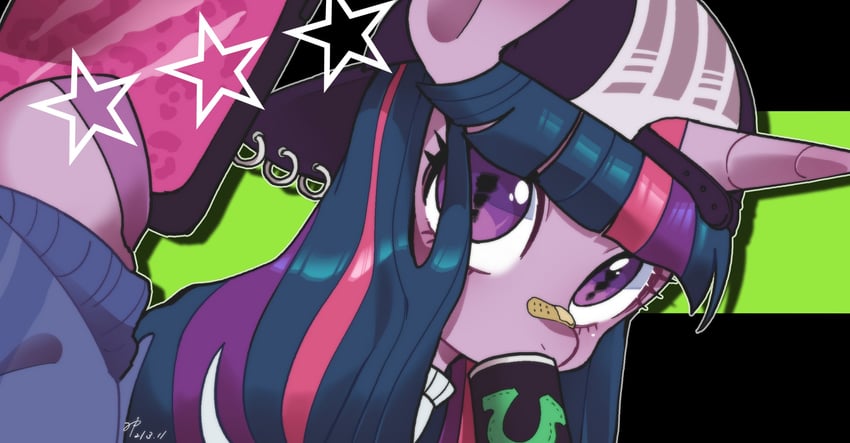 twilight sparkle (my little pony and 1 more) drawn by mamechi_(potetecyu_to)