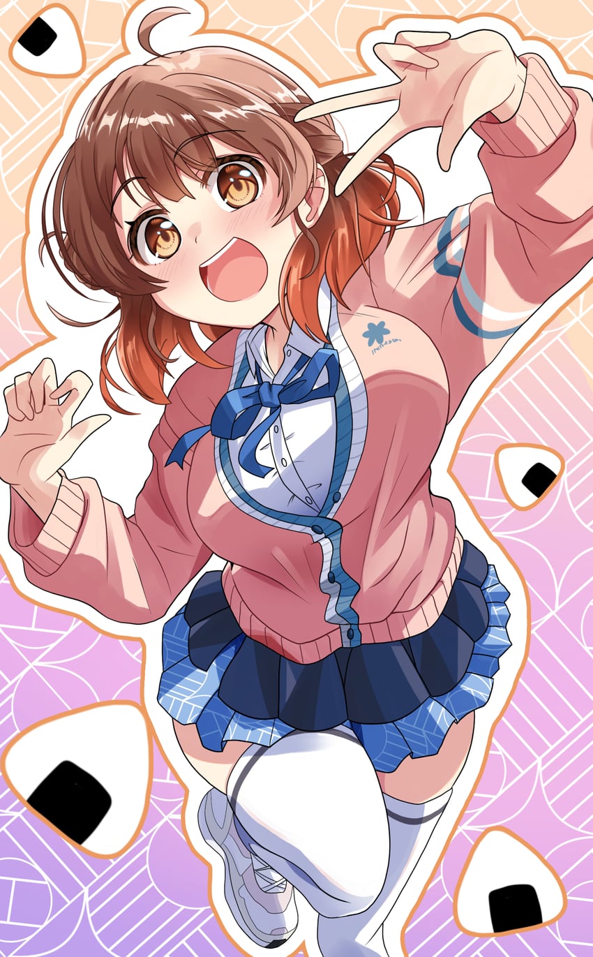 hanami ume (idolmaster and 1 more) drawn by kitou_toshinari