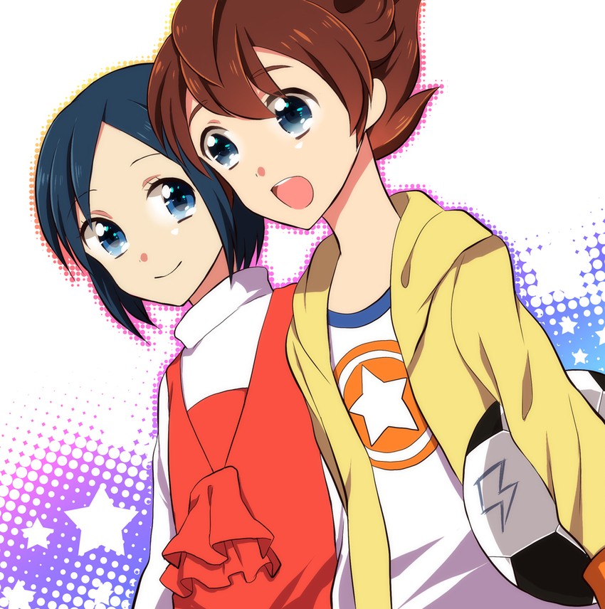 matsukaze tenma and sorano aoi (inazuma eleven and 1 more) drawn by niku_jill