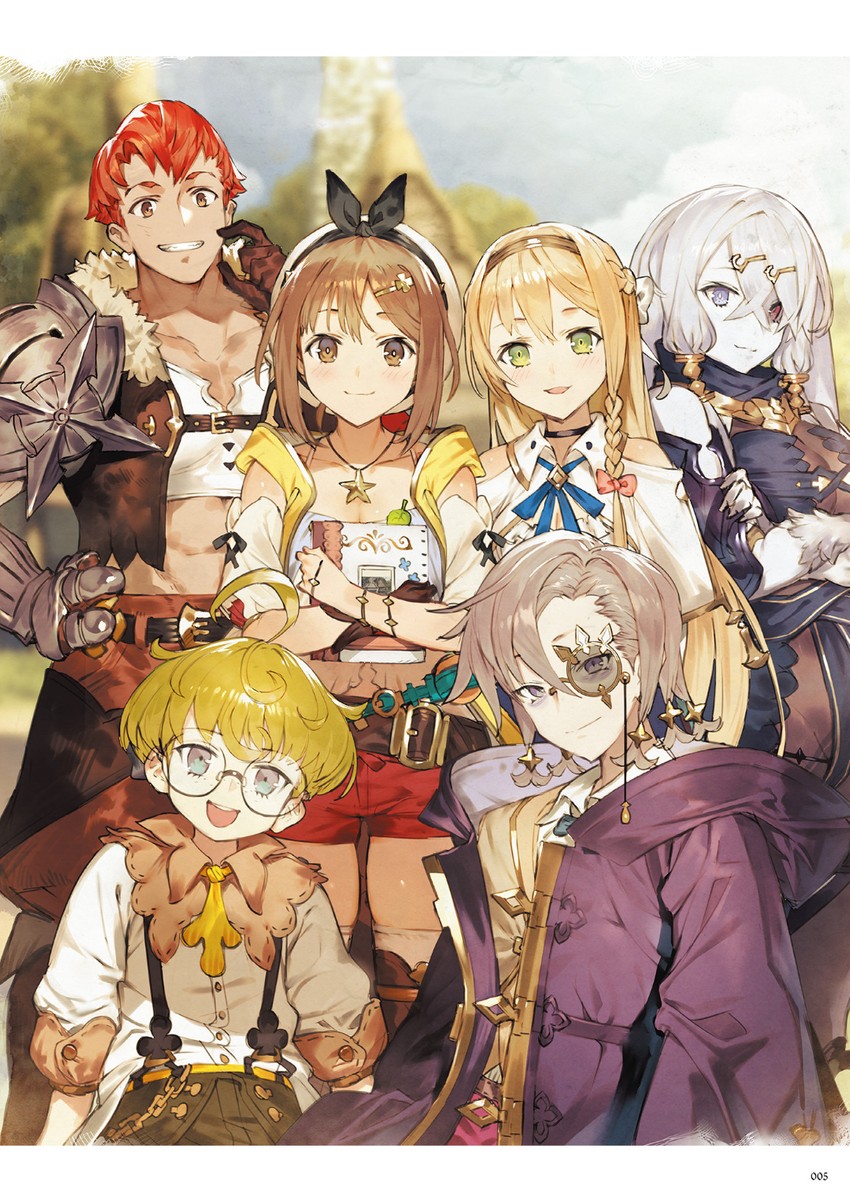 reisalin stout, klaudia valentz, lila decyrus, lent marslink, tao mongarten, and 1 more (atelier and 2 more) drawn by toridamono