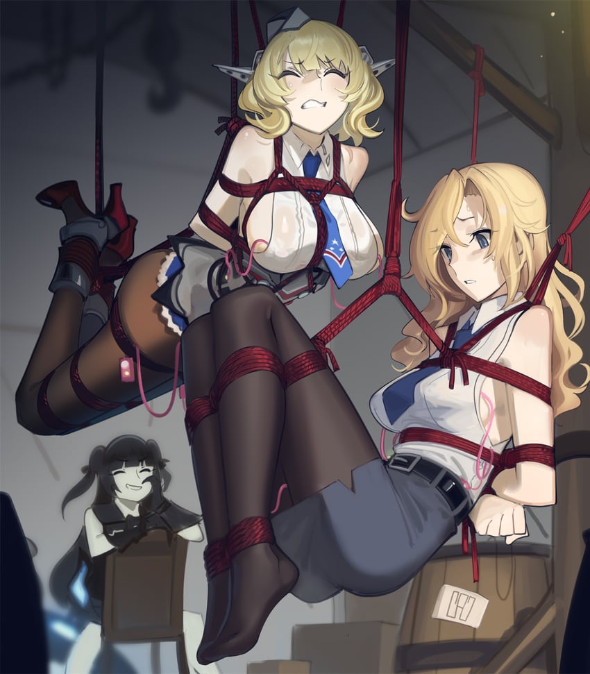 colorado, hornet, and light cruiser oni (kantai collection) drawn by cad_(caddo)