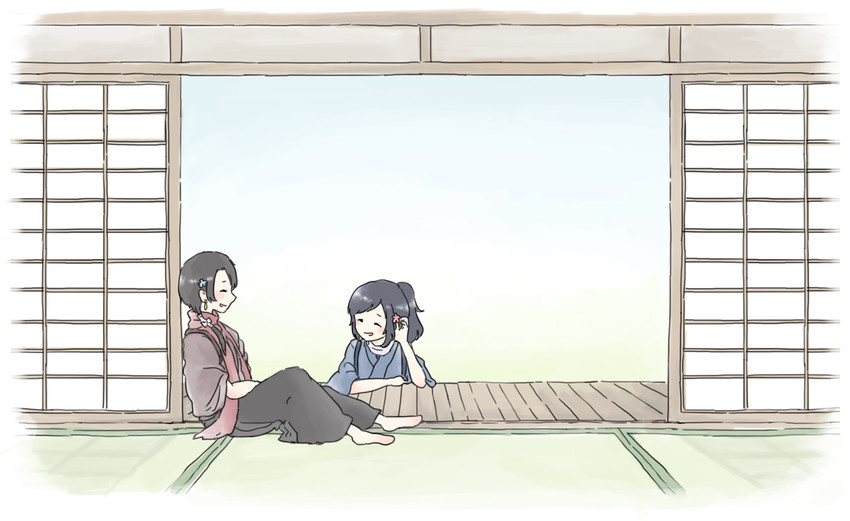kashuu kiyomitsu and yamato-no-kami yasusada (touken ranbu) drawn by pinokima