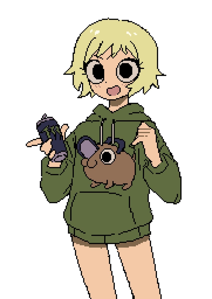 pochita and lisa miller (scott pilgrim) drawn by brandon_(badger_g)