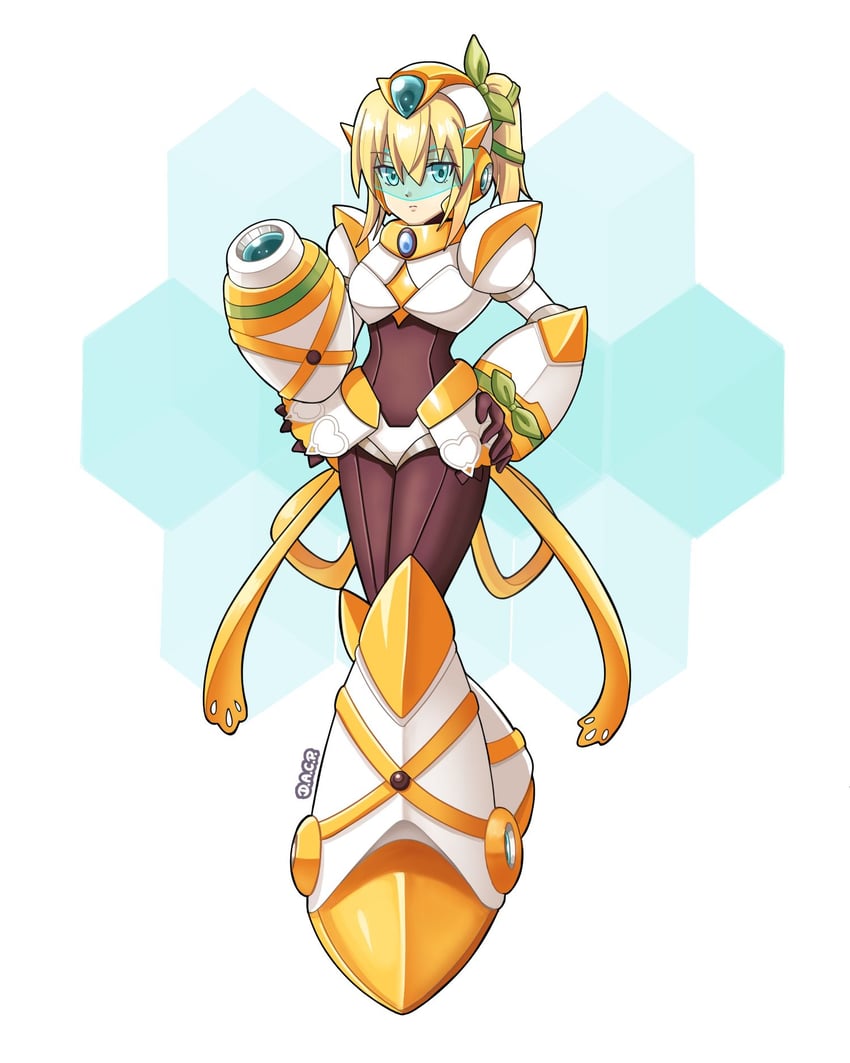 edna (mega man and 3 more) drawn by deniacp