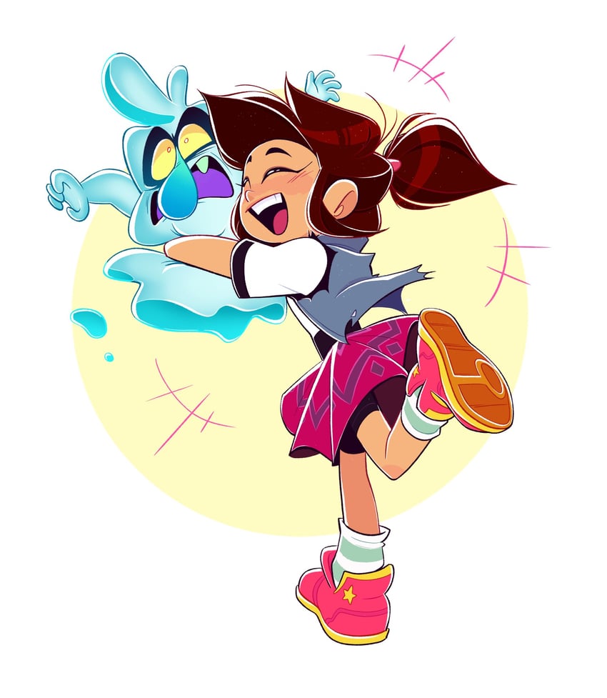 molly mcgee and scratch (the ghost and molly mcgee) drawn by funneylizzie