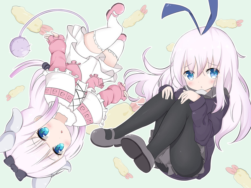 kanna kamui, sengoku kamuri, and naganawa maria (kobayashi-san chi no maidragon and 1 more) drawn by ttmos
