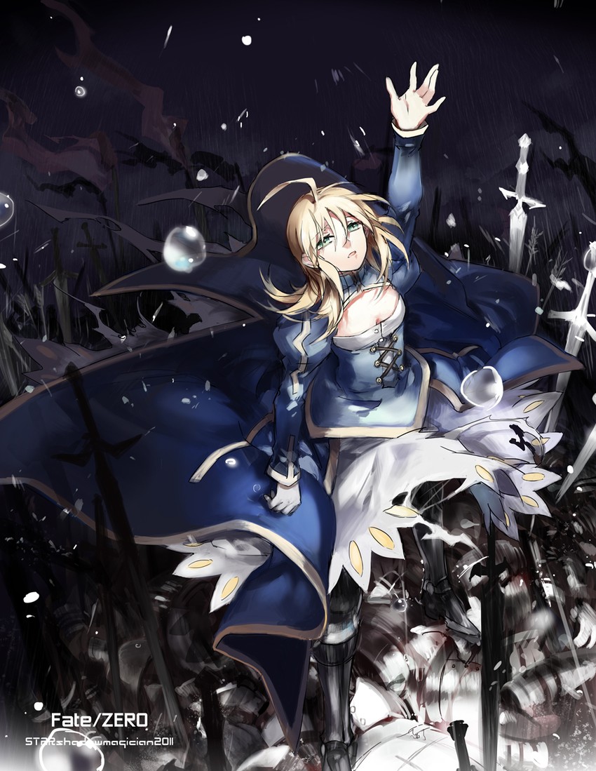 artoria pendragon and saber (fate and 1 more) drawn by starshadowmagician
