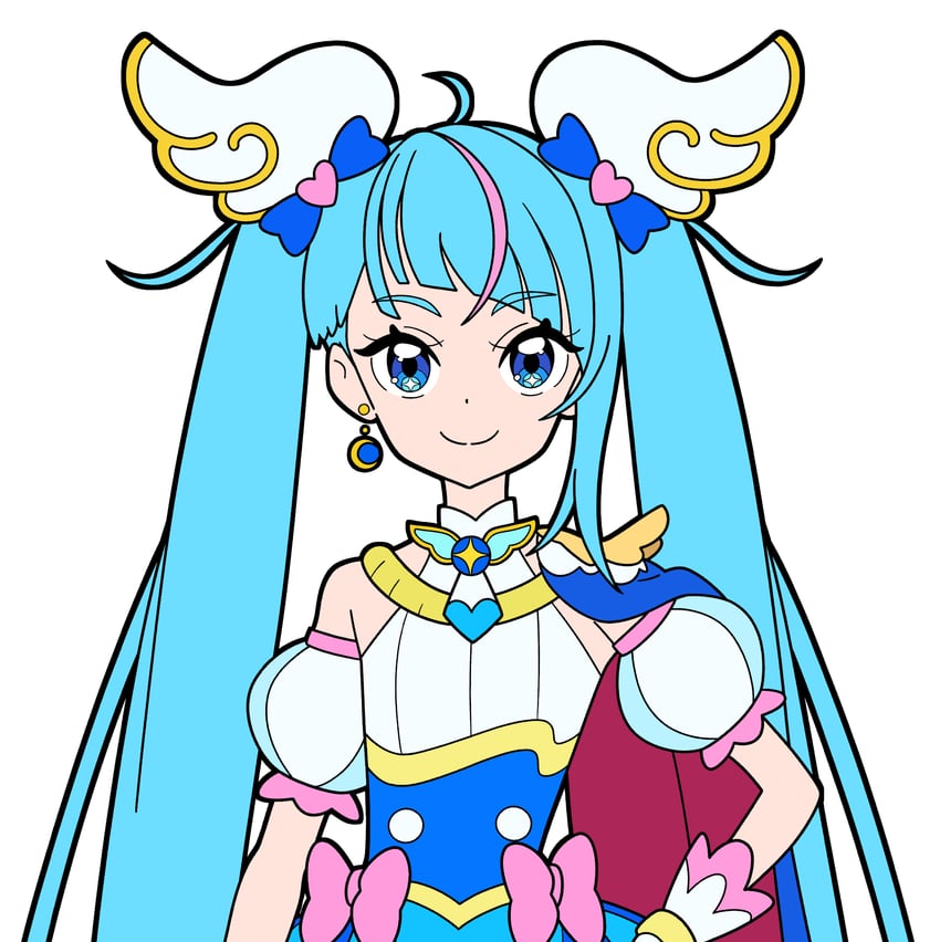 sora harewataru and cure sky (precure and 1 more) drawn by masami_01st