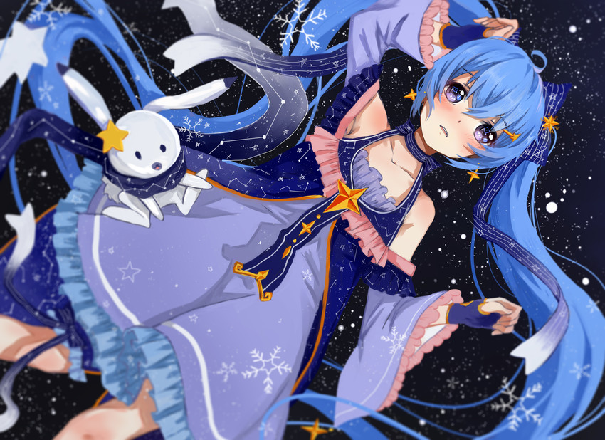 hatsune miku, yuki miku, and rabbit yukine (vocaloid) drawn by xiaozi