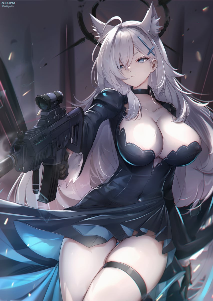 shiroko and shiroko terror (blue archive) drawn by nekoya_(liu)